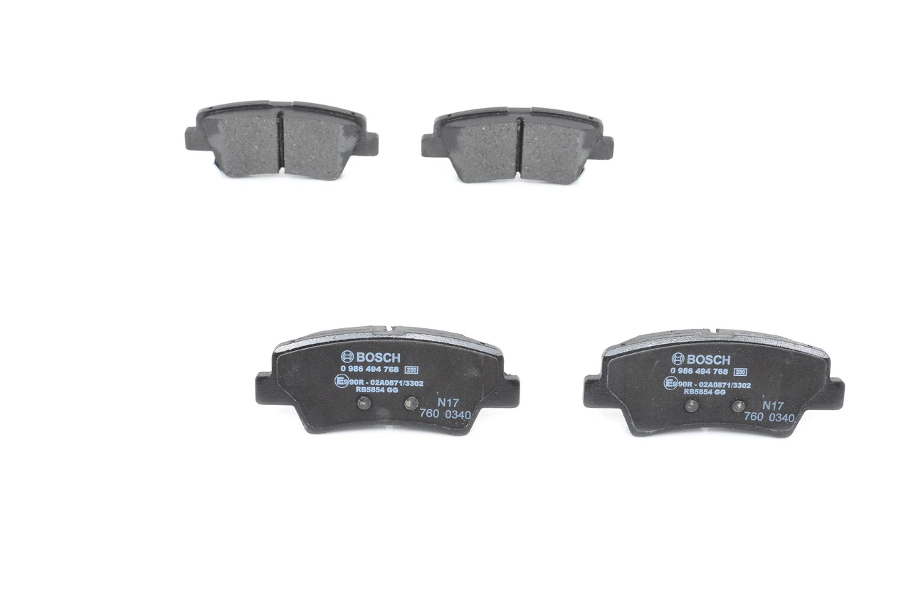 0986494768 Bosch Pastillas freno traseras