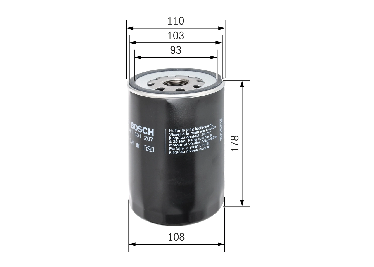 Filtro de aceite Bosch 0451301207 precio, desde 8,89 EUR