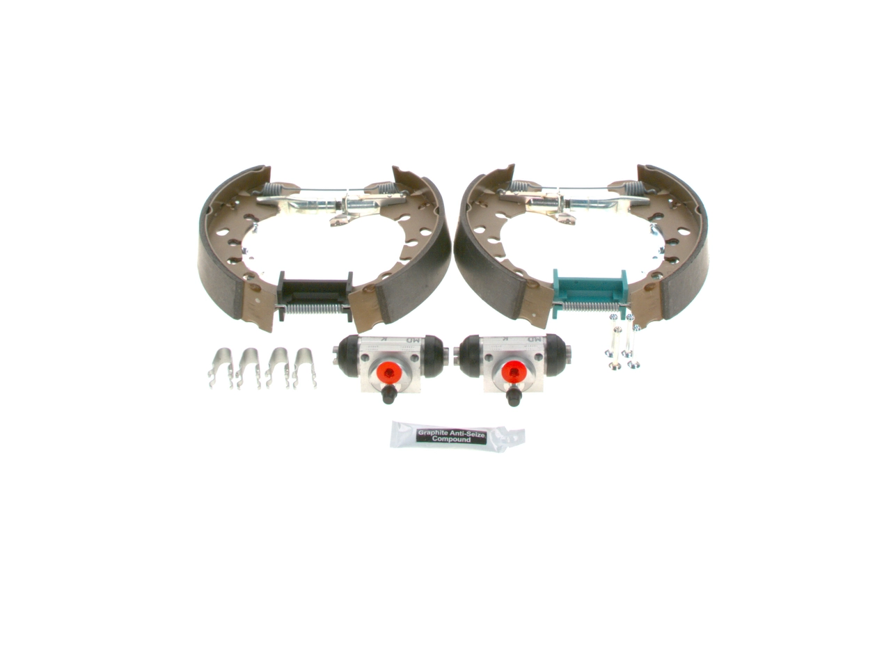 0204114668 Bosch Kit frenos, disco de tambor, con cilindros, completo 