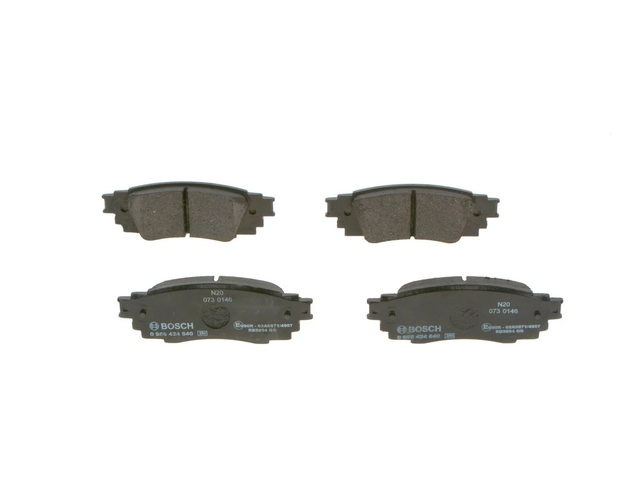 Pastillas de freno traseras 0986424840 Bosch