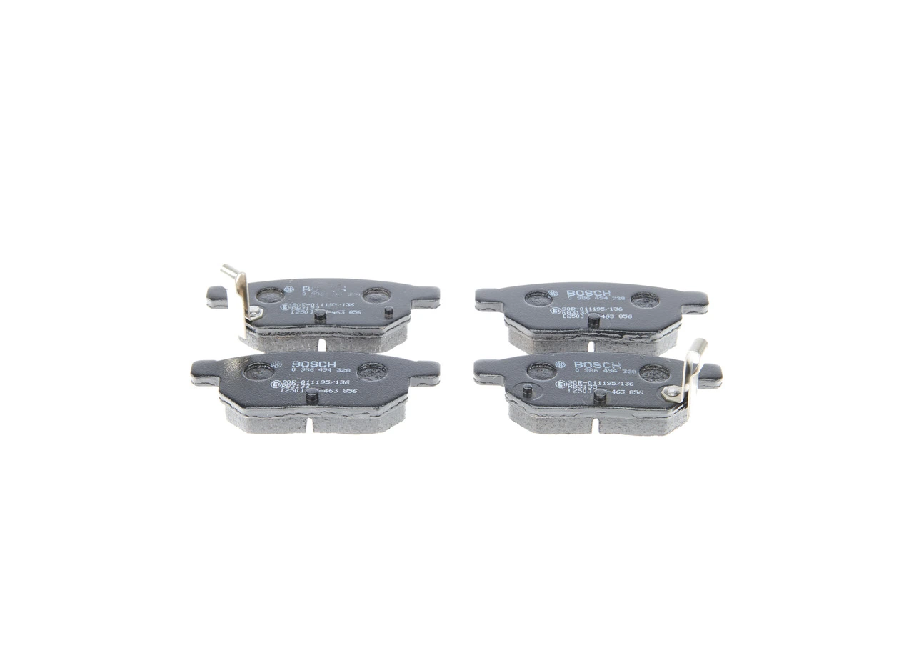 0986494328 Bosch Pastillas freno traseras