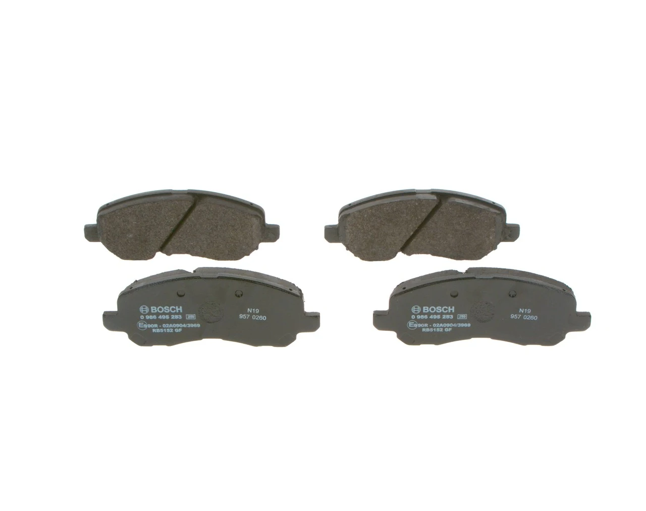 Pastillas de freno 0986495253 Bosch