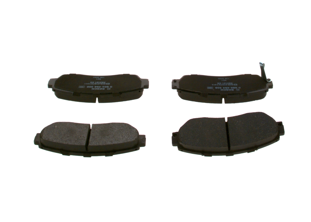 0986494308 Bosch Pastillas delanteras