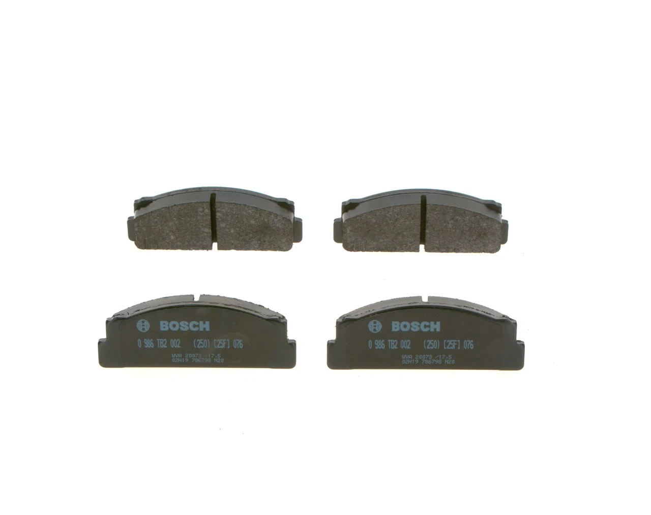 Pastillas de freno delanteras Bosch 0986TB2002