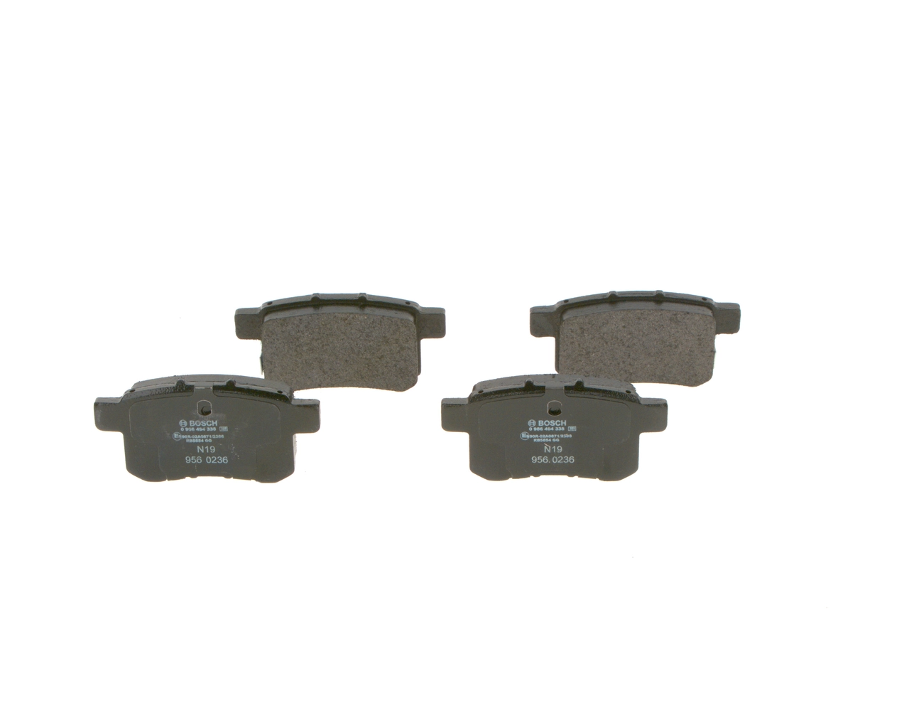 0986494338 Bosch Pastillas freno traseras