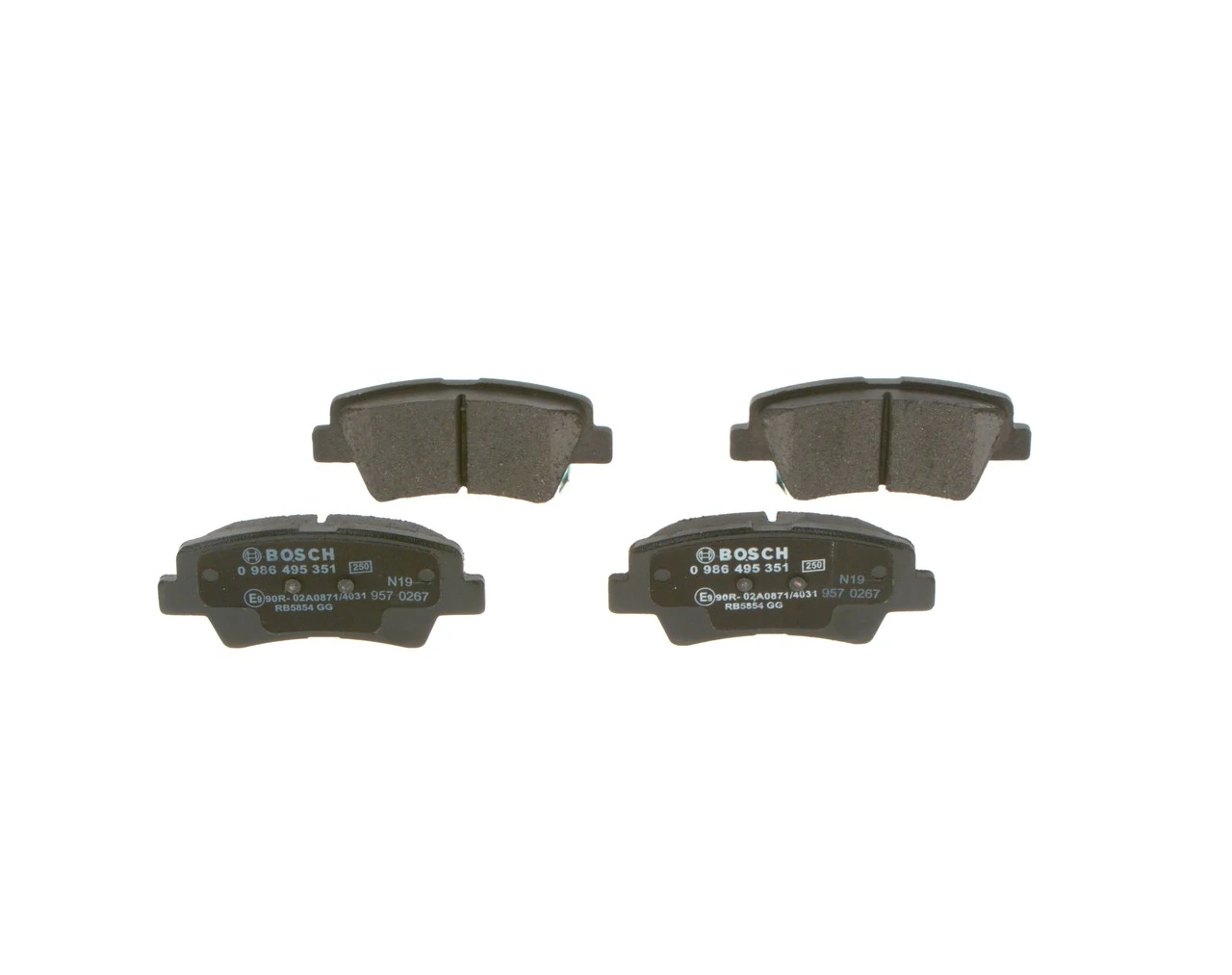 Pastillas traseras Bosch 0986495351