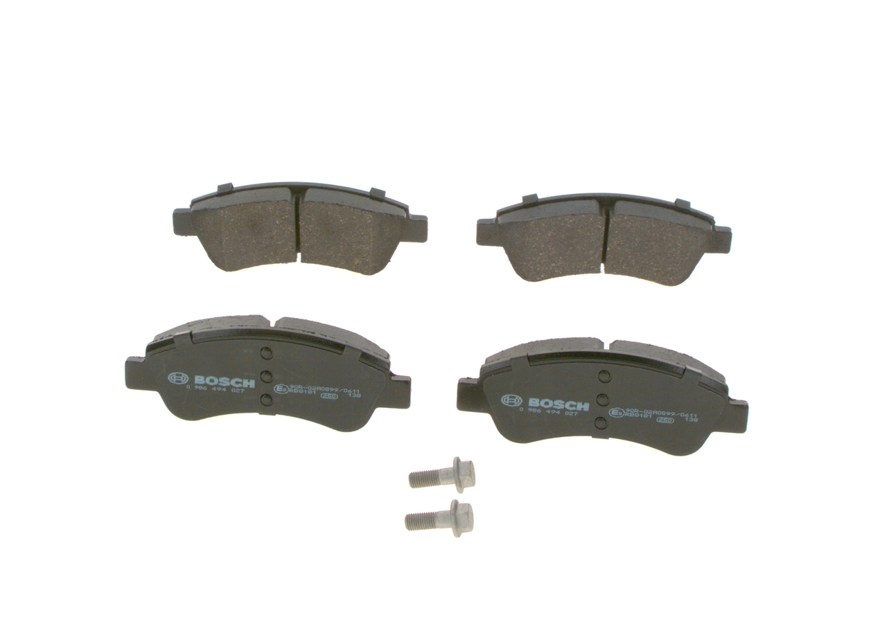 0986494027 Bosch Pastillas delanteras