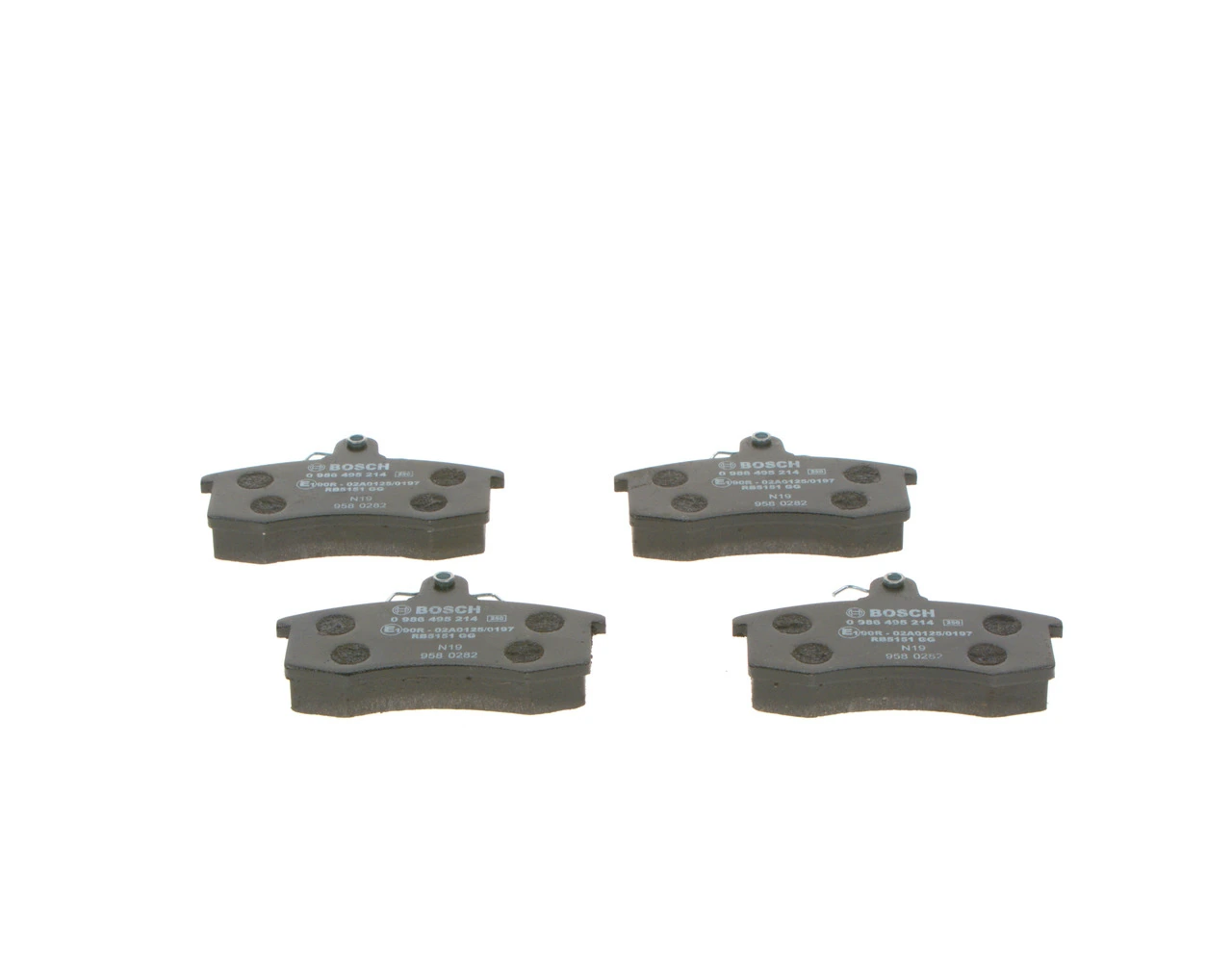 Pastillas de freno 0986495214 Bosch