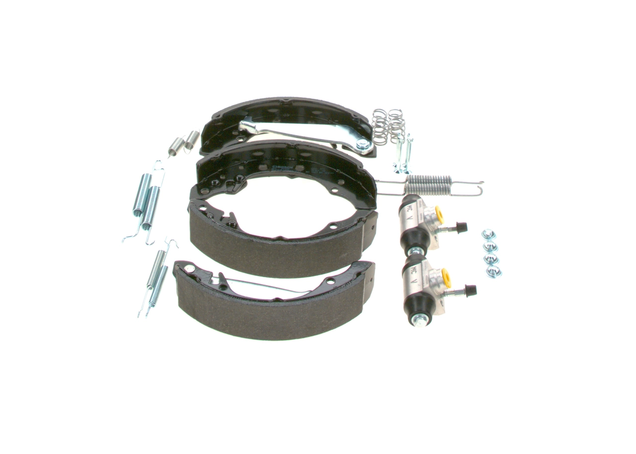 0204113591 Bosch Kit frenos, disco de tambor, con cilindros, completo 