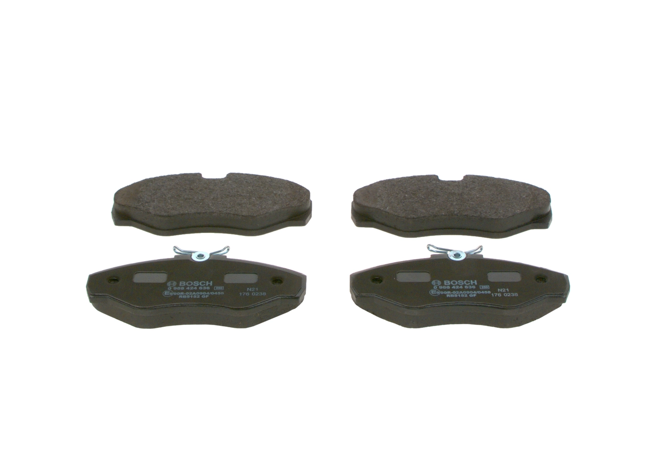 0986424636 Bosch Pastillas delanteras
