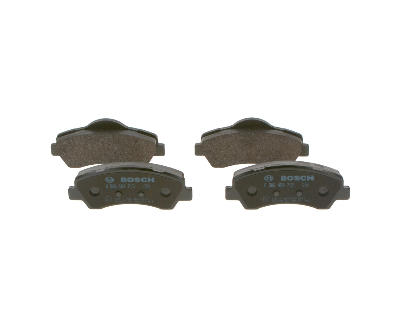 0986494713 Bosch Pastillas delanteras
