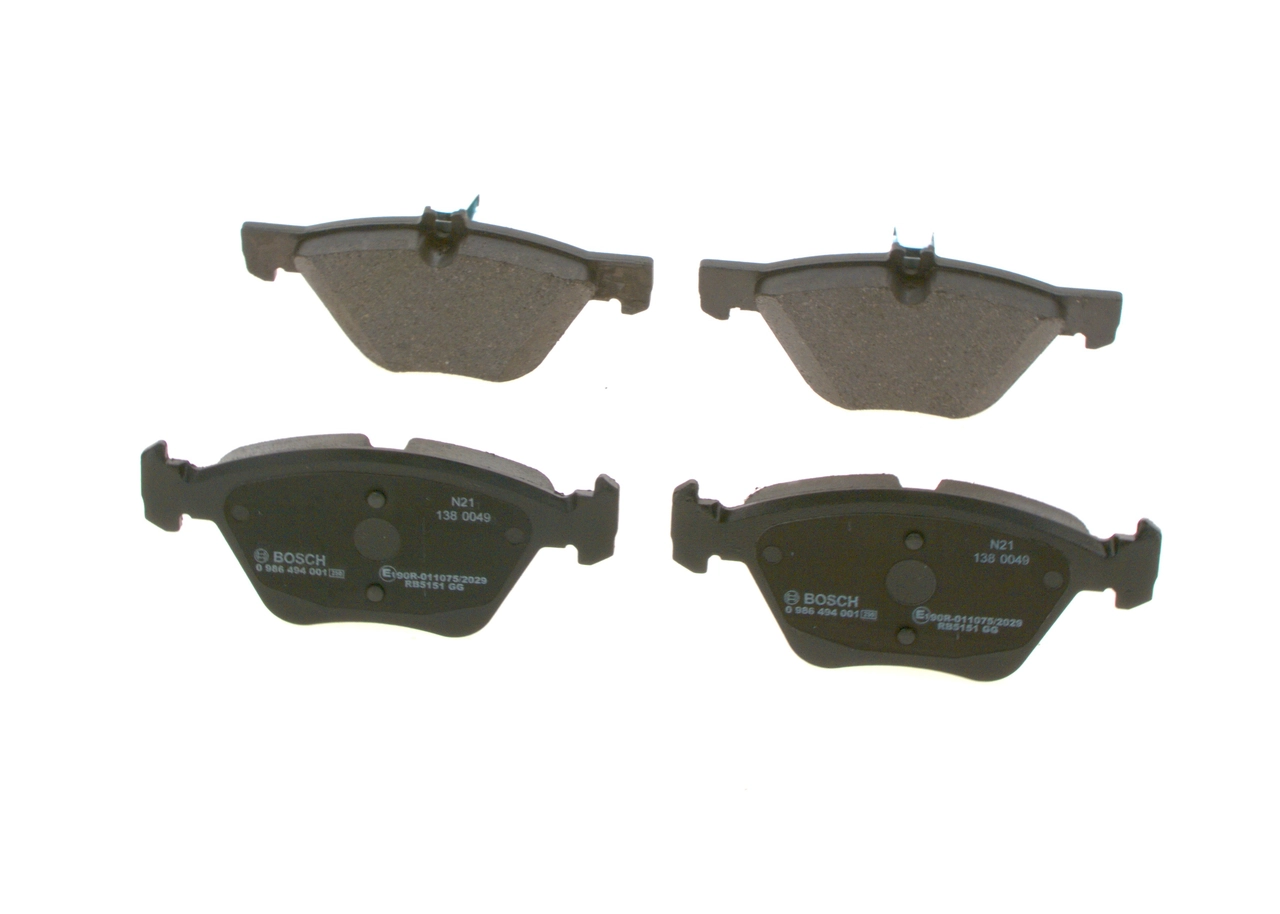Comprar 0986494001 Bosch Pastillas delanteras de freno