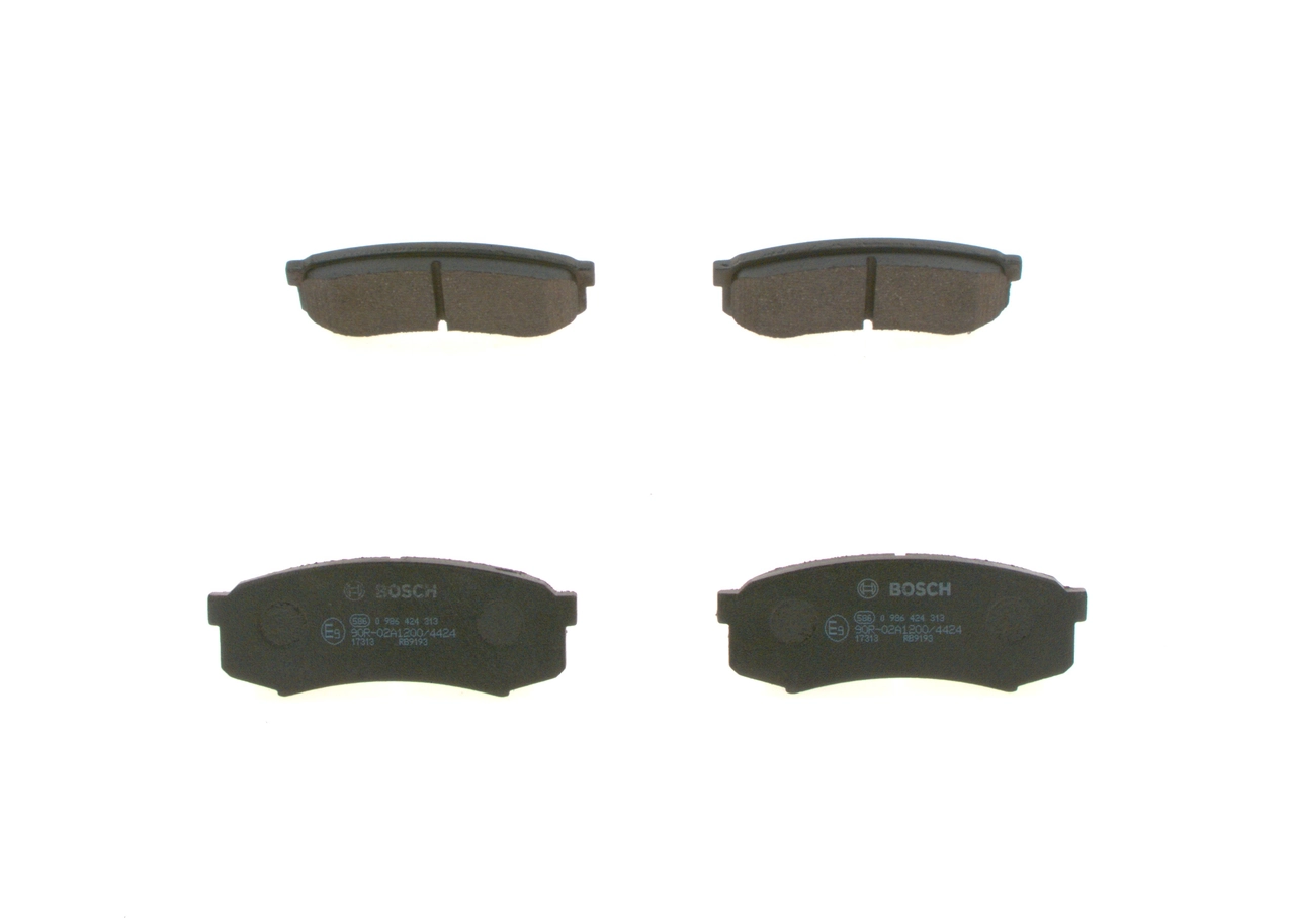 0986424313 Bosch Pastillas freno traseras