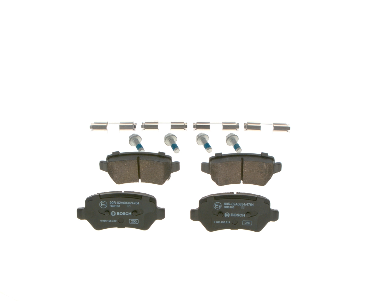 Pastillas de freno traseras 0986495319 Bosch
