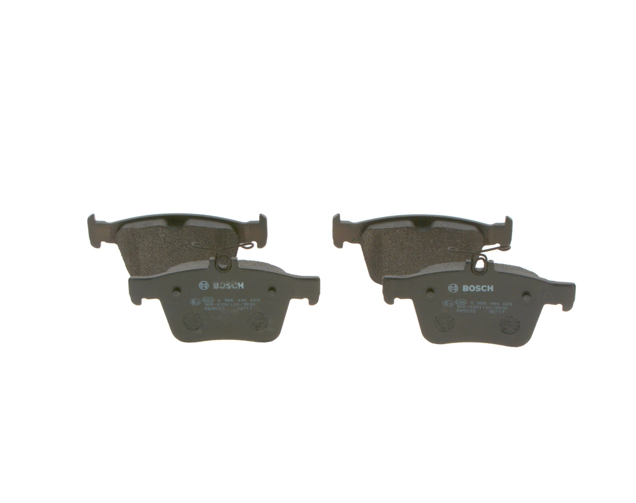 Pastillas de freno traseras 0986494659 Bosch