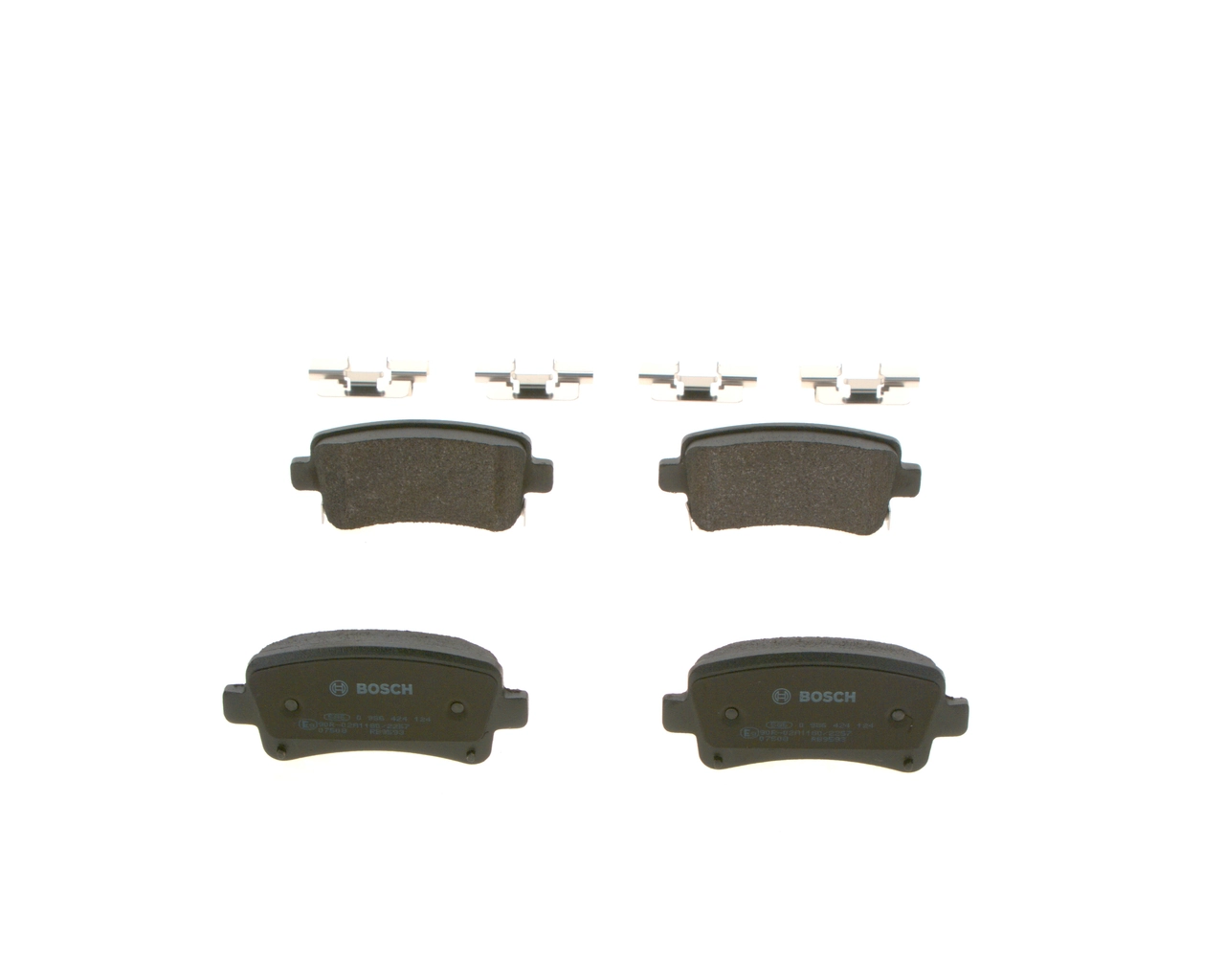 Pastillas de freno traseras 0986424124 Bosch