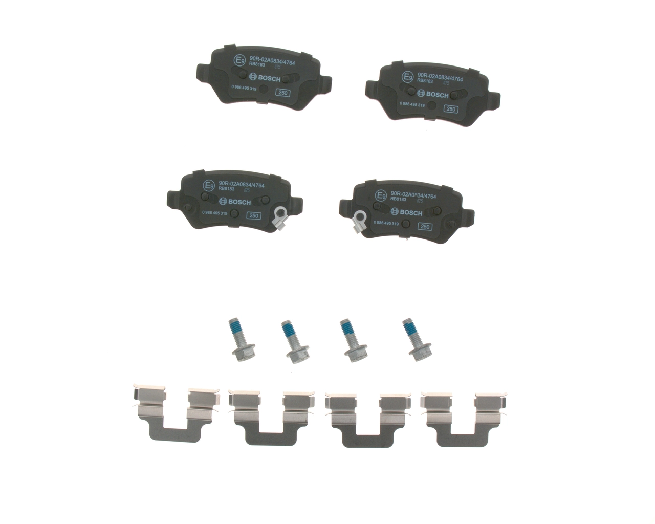Pastillas traseras Bosch 0986495319