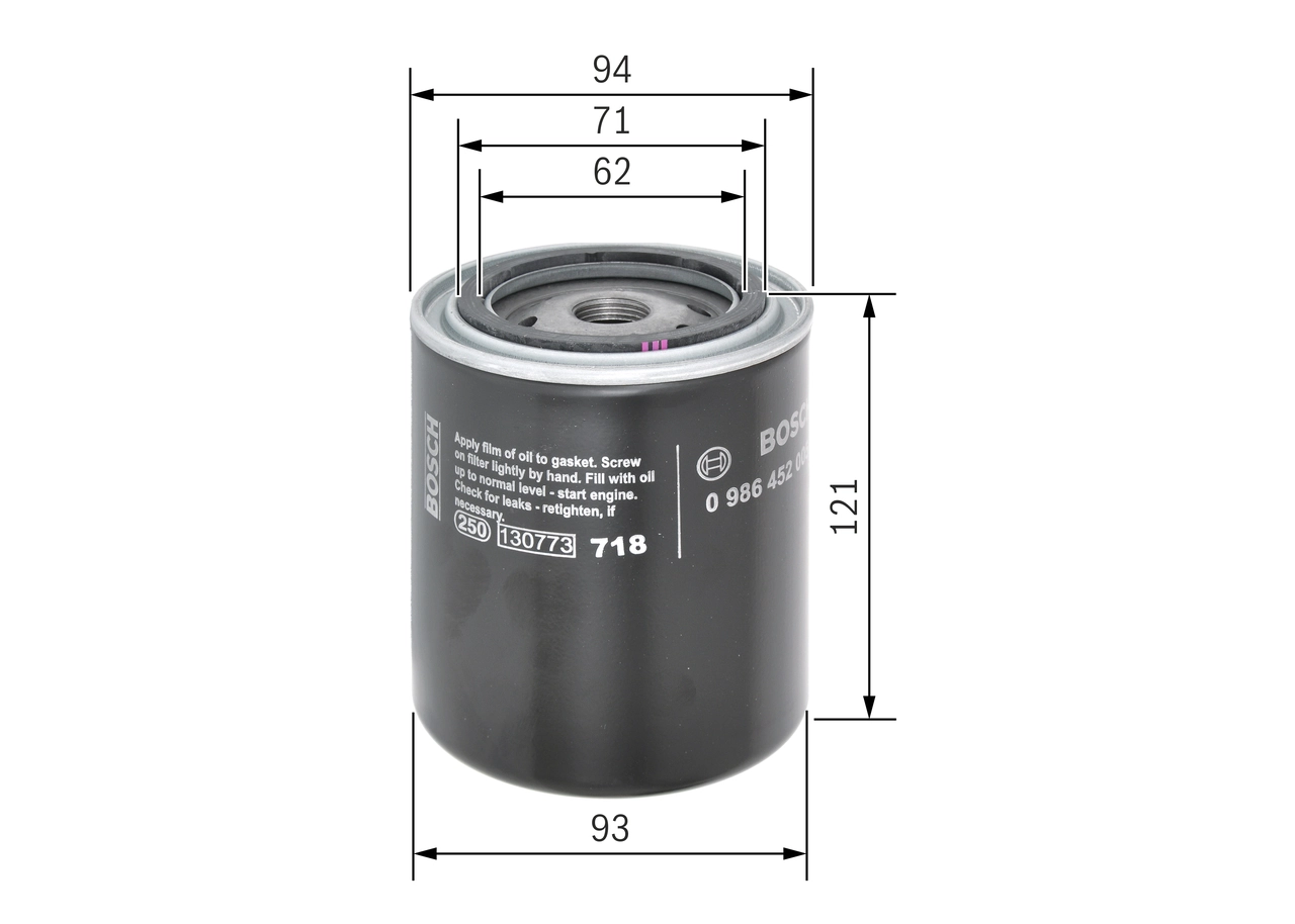 Comprar 0986452005 Bosch Filtros de aceite