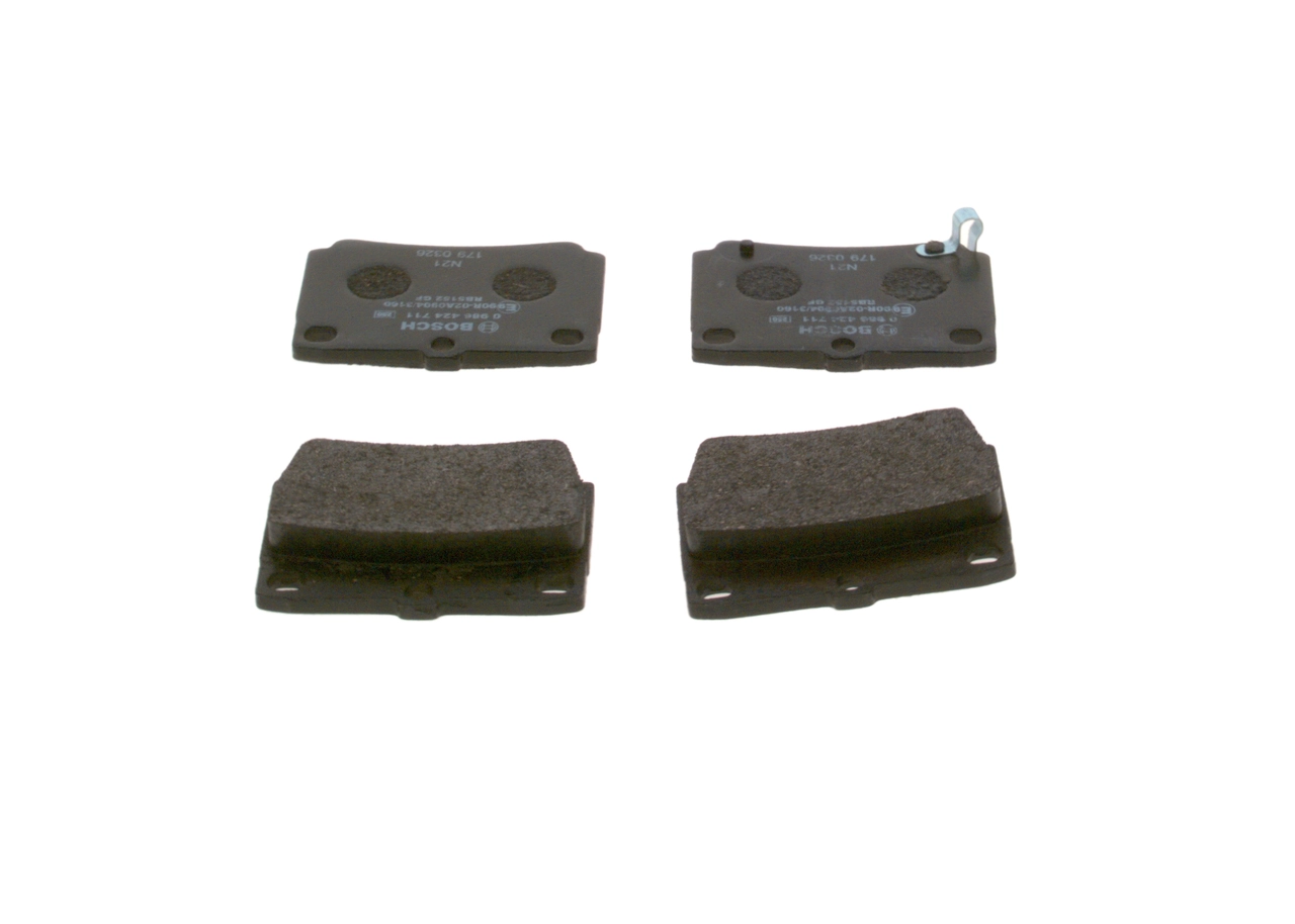 0986424711 Bosch Pastillas freno traseras