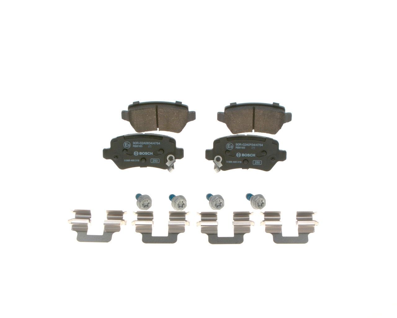 0986495319 Bosch Pastillas freno traseras