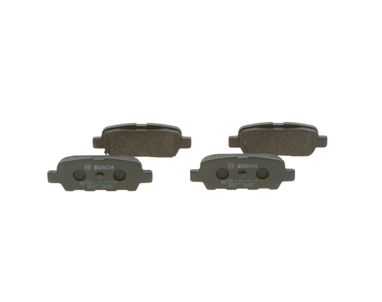 0986495089 Bosch Pastillas freno traseras
