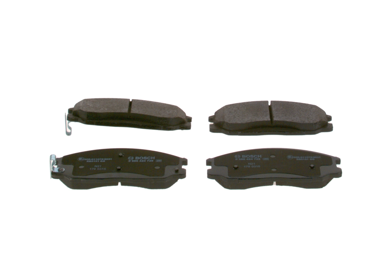 Comprar 0986424729 Bosch Pastillas delanteras de freno