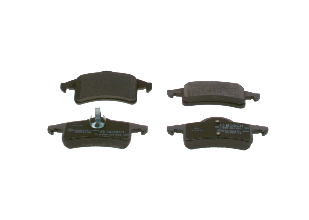 Comprar 0986424665 Bosch Pastillas de freno traseras