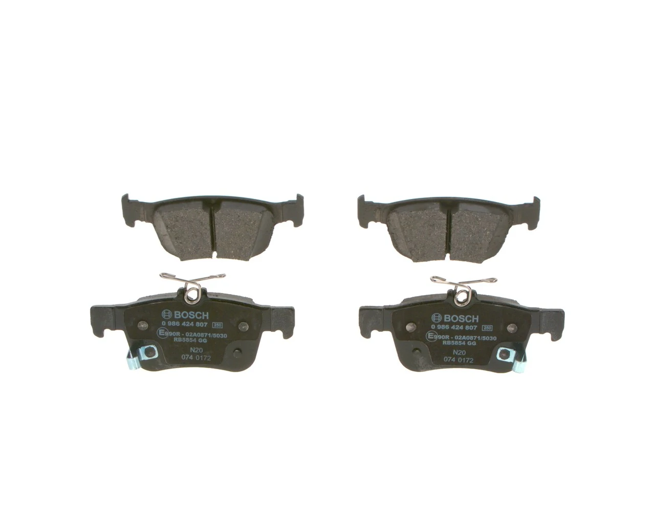 Comprar 0986424807 Bosch Pastillas de freno traseras