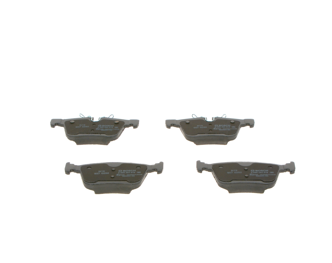 0986494819 Bosch Pastillas freno traseras
