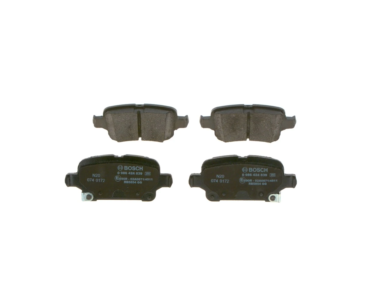 Pastillas traseras de freno Bosch 0986424839 precio, desde 32,37 EUR