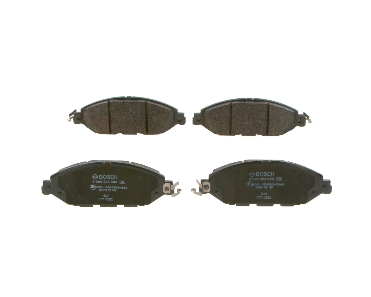 Pastillas de freno 0986424682 Bosch