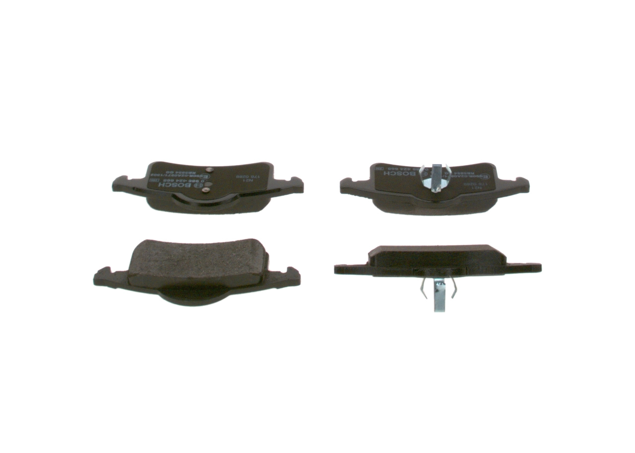 0986424665 Bosch Pastillas freno traseras