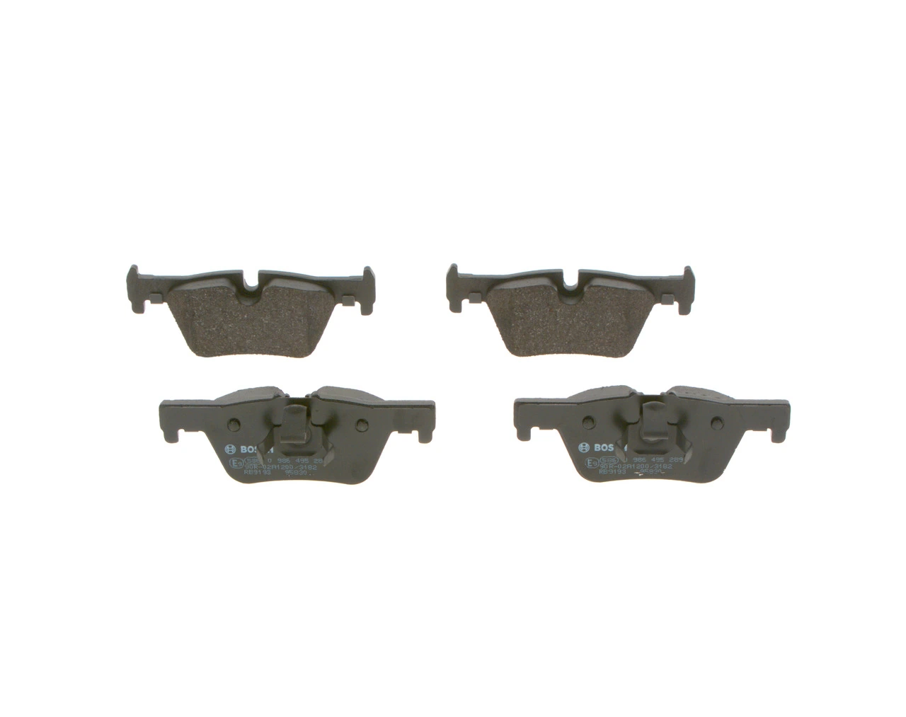 0986495289 Bosch Pastillas freno traseras