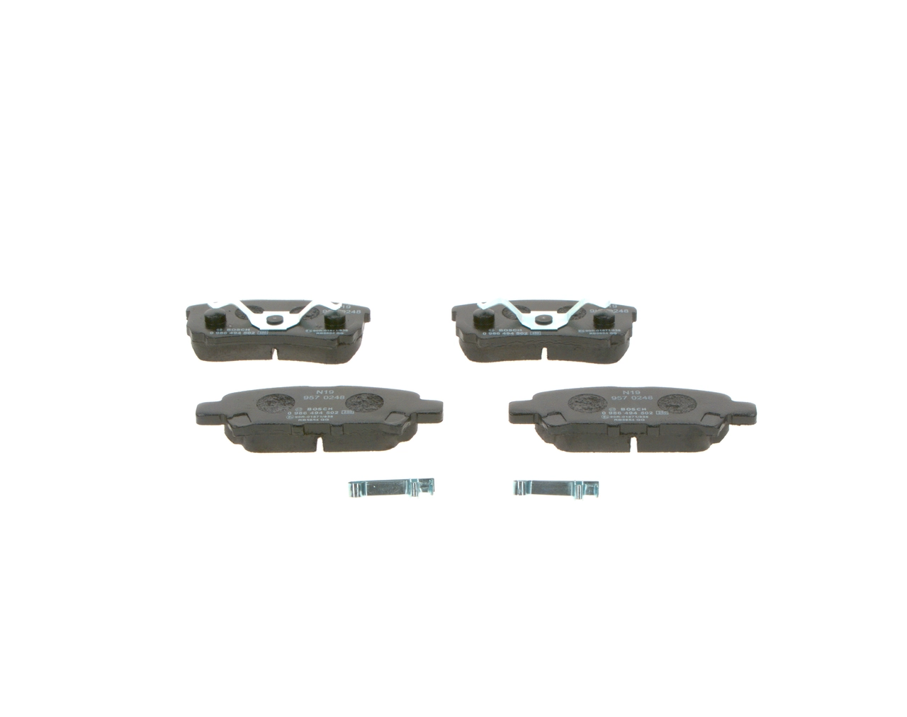 0986494502 Bosch Pastillas freno traseras