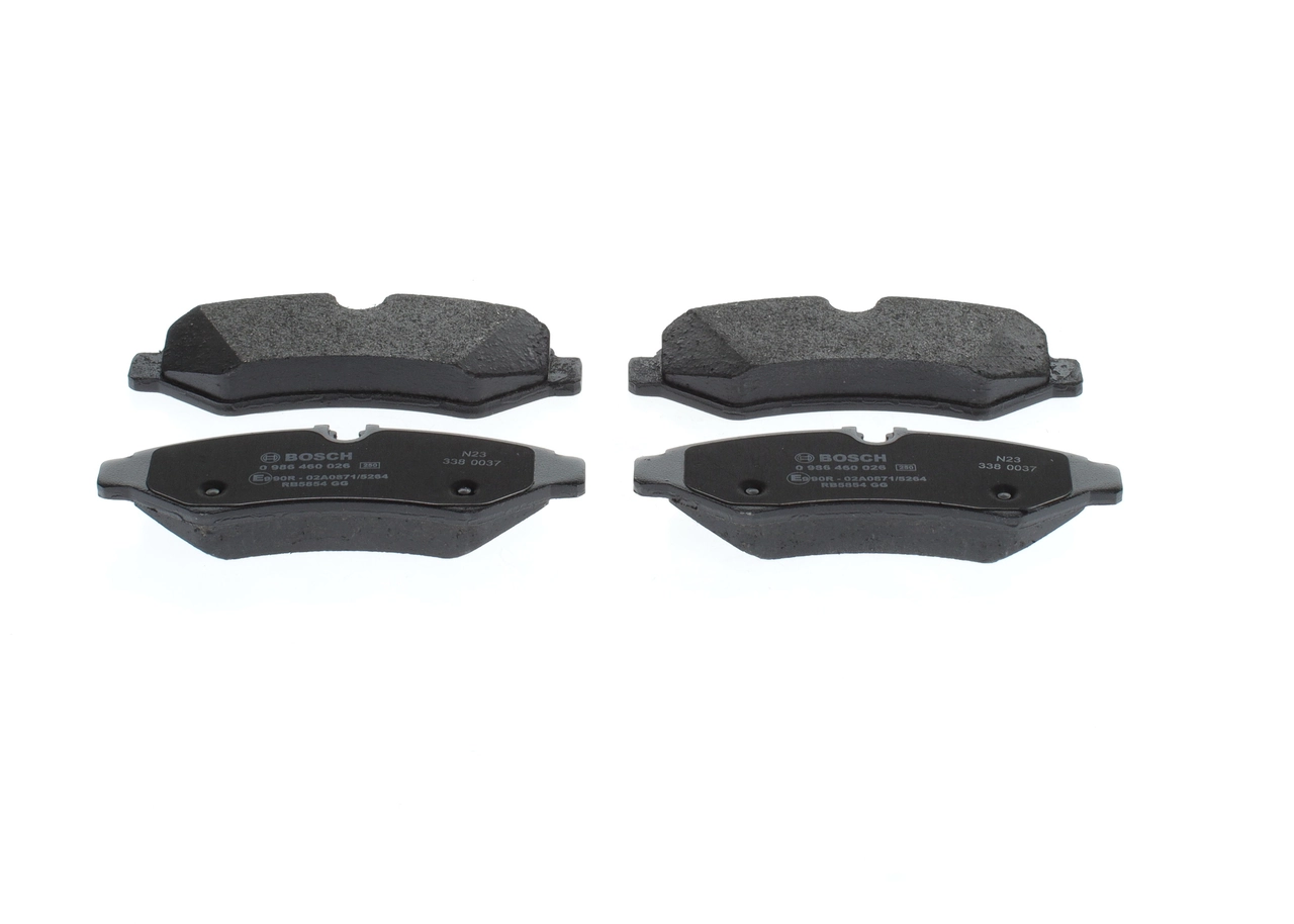 0986460026 Bosch Pastillas freno traseras