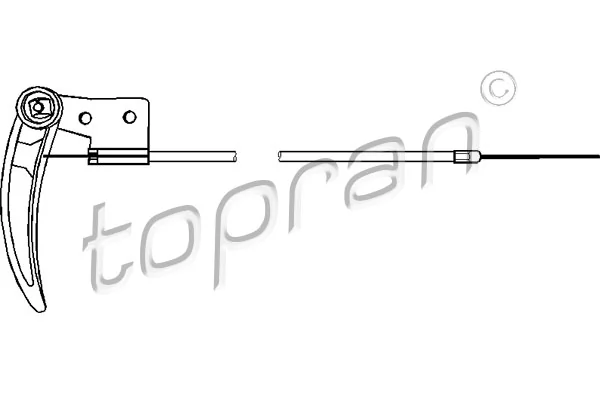 Cable de capó del motor Volkswagen Passat  (1980-1988)