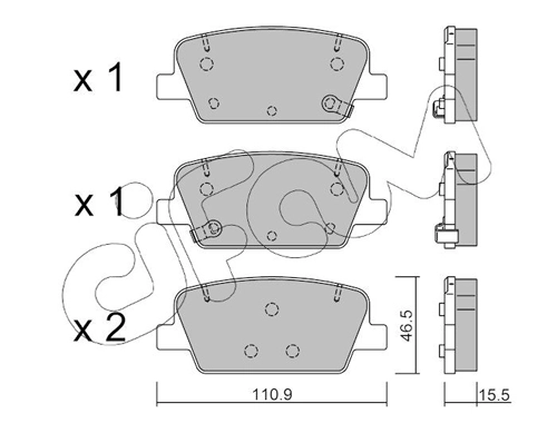 Pastillas traseras para Hyundai Santa Fe IV (TM, TMA)