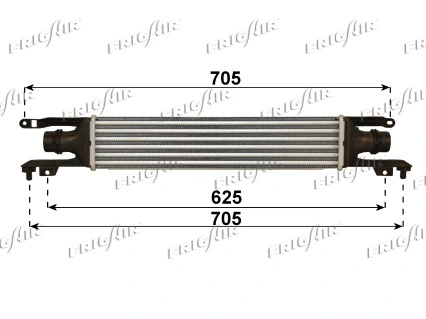 Radiador de intercooler Opel Corsa  (2006-2015)