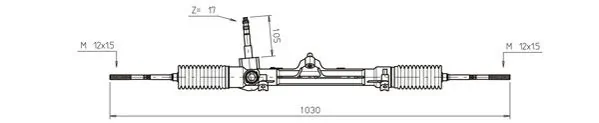 Cremallera caja de direccion para Fiat Punto I 176