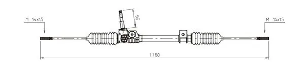 Cremallera de dirección para Renault Twingo C06