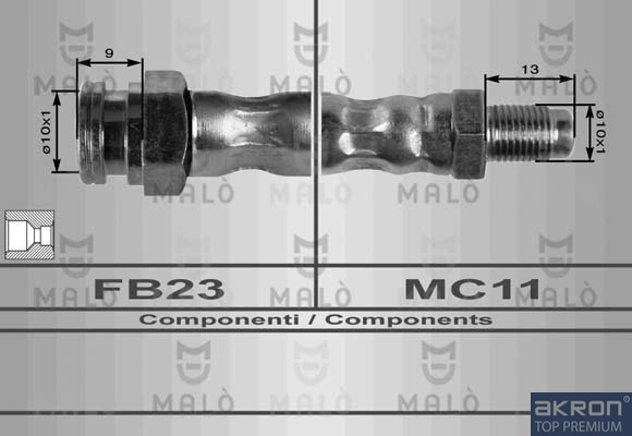 Latiguillos de freno delantero para Renault 18 134