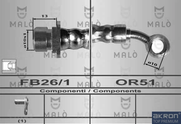 Comprar Latiguillo de freno delantero Honda CR-V RD a bajo precio