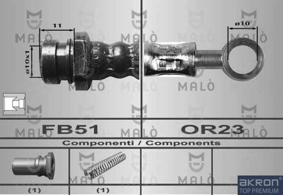  Latiguillos de freno delantero Mitsubishi Galant 8