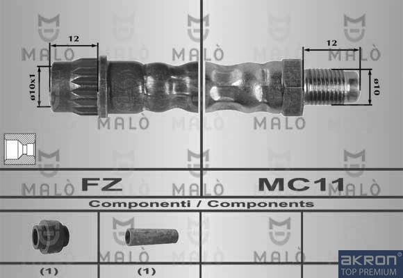 Latiguillos de freno delantero para Nissan Primastar X83