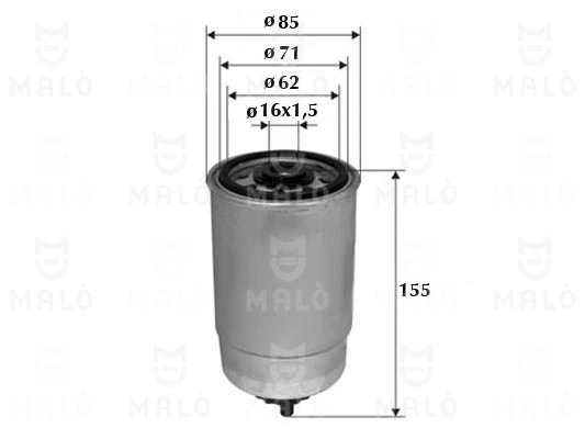 Filtro de gasoil para Volkswagen LT I (281-363, 21A, 21B, 21D, 21E)