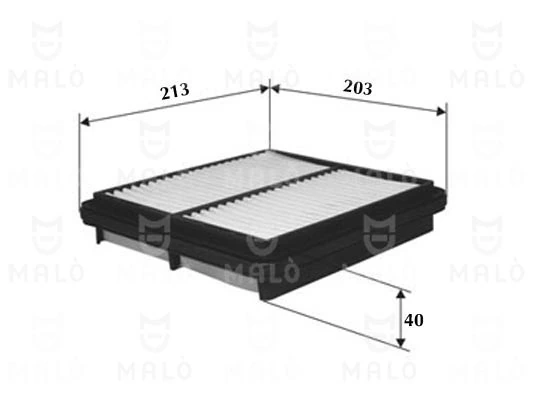 Filtro aire para Daewoo Lanos  (KLAT)