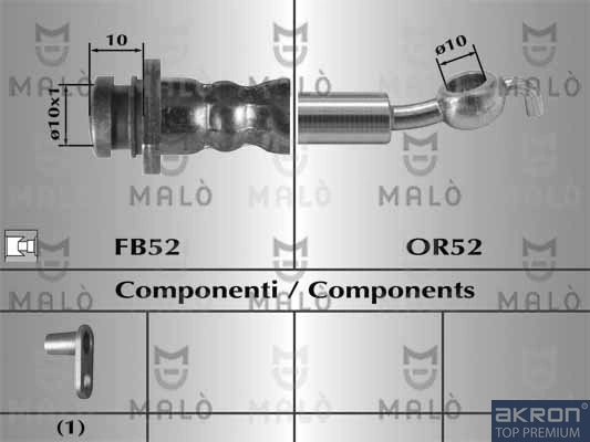 Comprar Latiguillo de freno delantero Suzuki SX4  GY a bajo precio