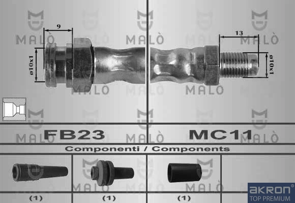 Comprar Tubo flexible de frenos delantero Tempra  159
