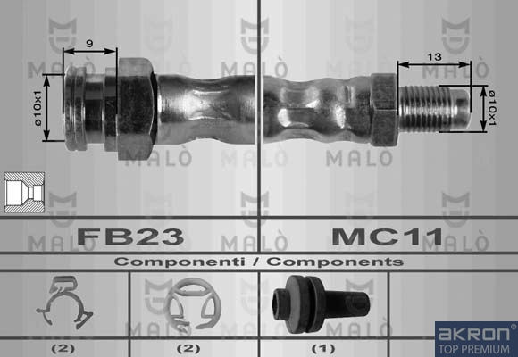 Latiguillo de freno delantero Fiat Bravo 1 182