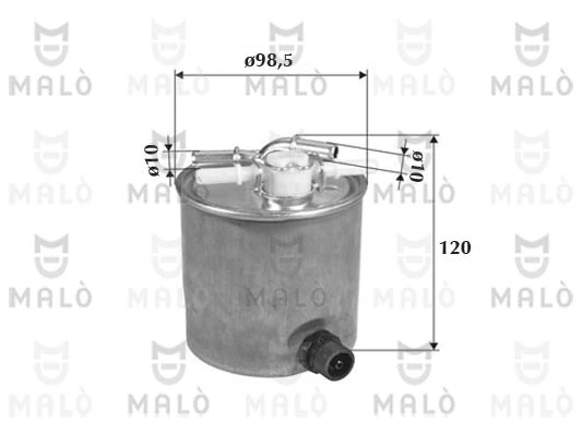 Filtro de gasoil para Renault Koleos  (HY0)